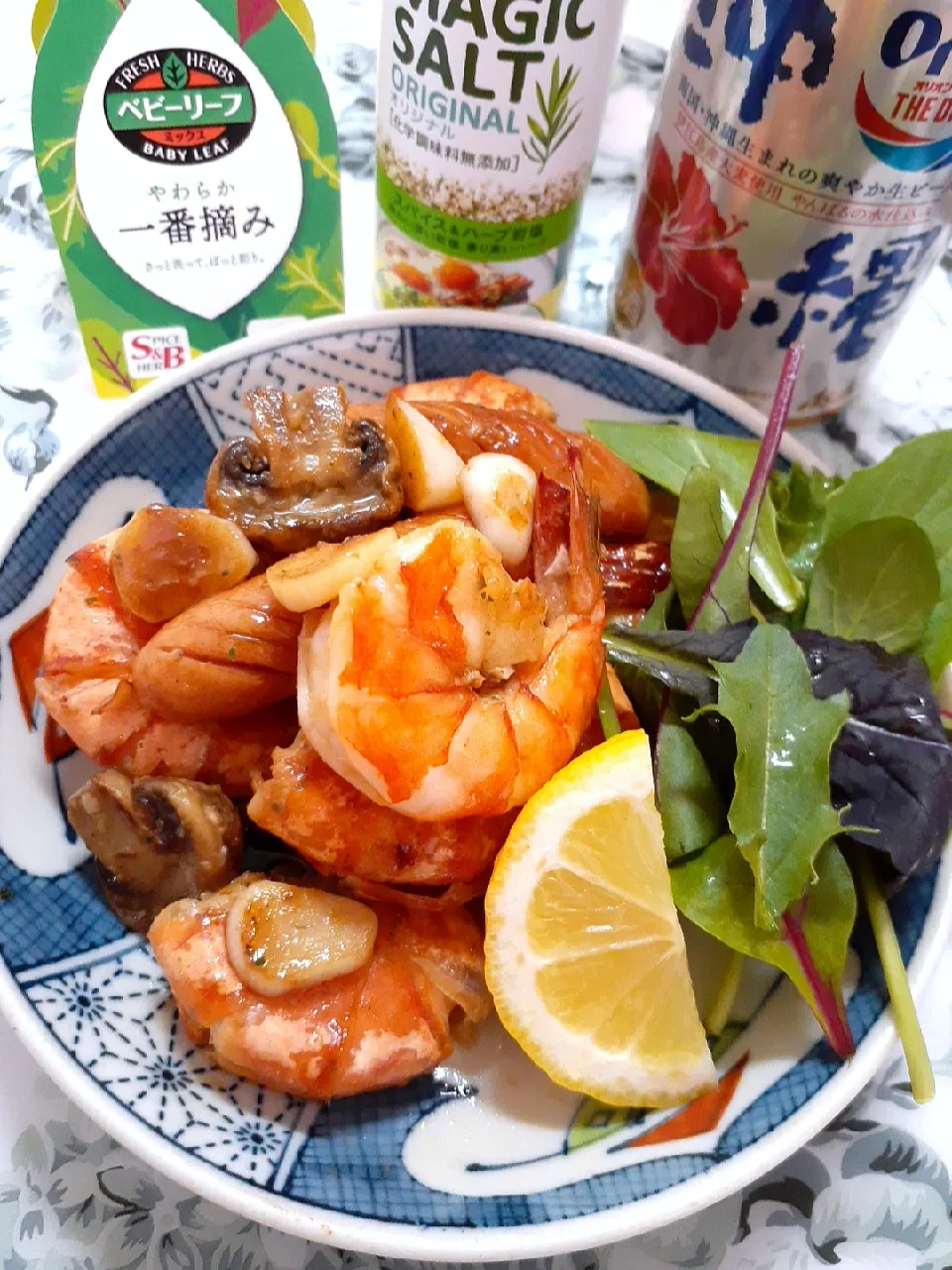 Snapdishの料理写真:🔷初めての🦐ガーリックシュリンプ🔷|@きなこさん