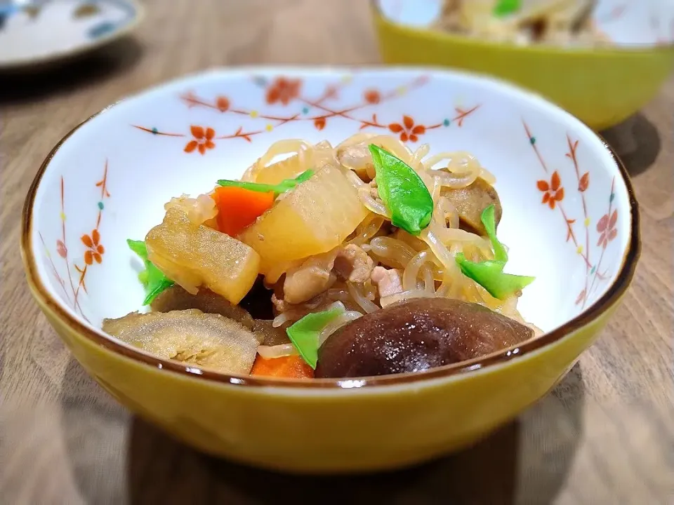 根菜と鶏の煮物|古尾谷りかこさん