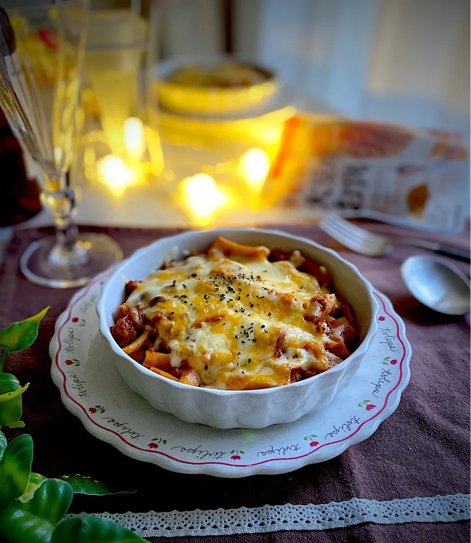 大豆のお肉でラザニア|@panna_cotta.703さん