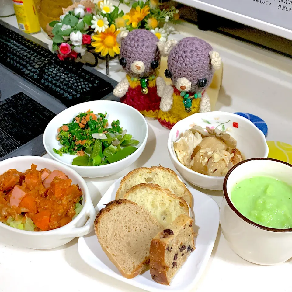 Snapdishの料理写真:晩ごぱん（╹◡╹）|chagashiさん