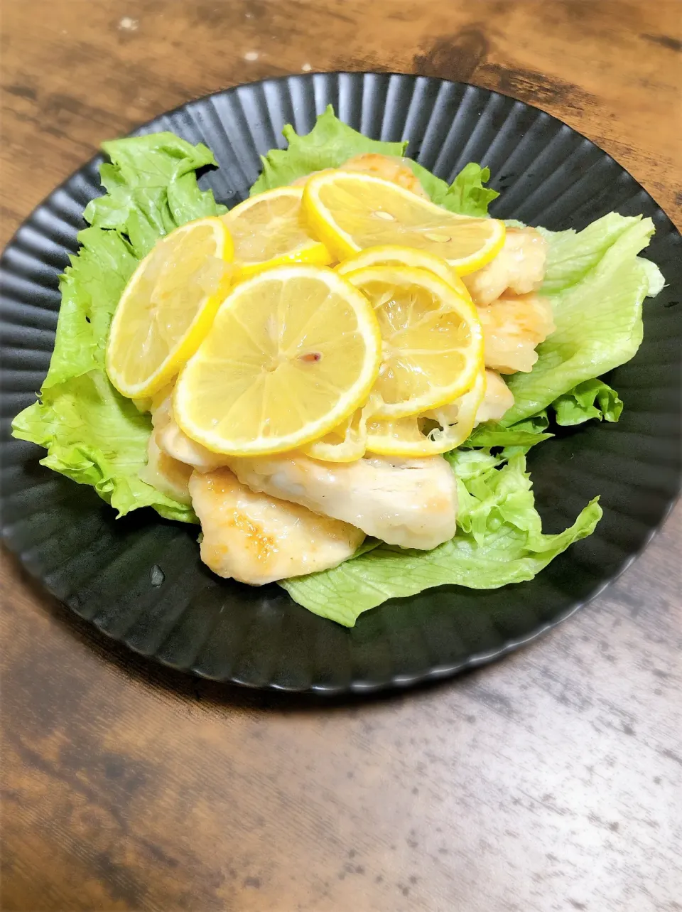 鶏むね肉の塩レモンソースかけ|一言多い君さん