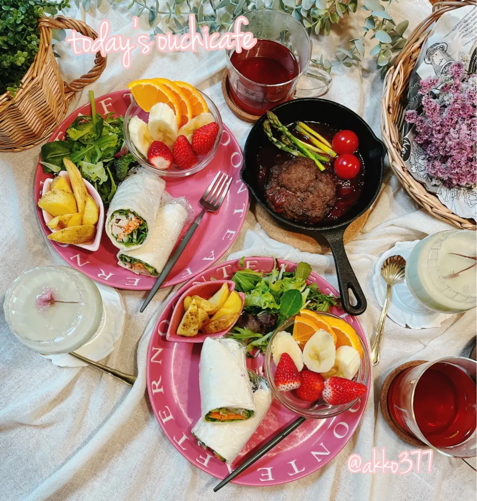 トルティーヤのワンプレートランチ🌸|ふわくまさん