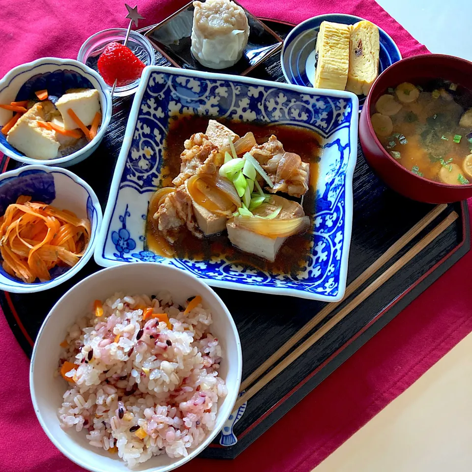 新玉たっぷり豚バラ豆腐定食|Kさん