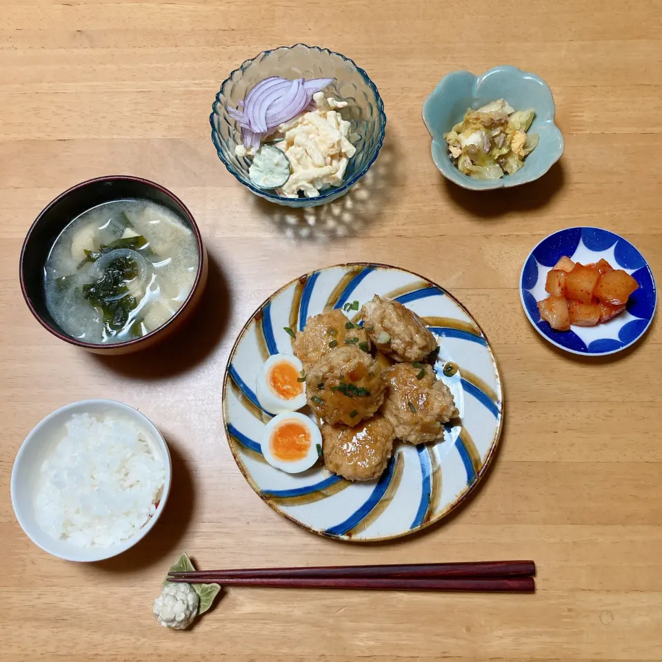 えのき入り鶏つくねの照り焼き🥢|ちゃみこさん