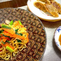 塩焼きそば、餃子|ちぃさん