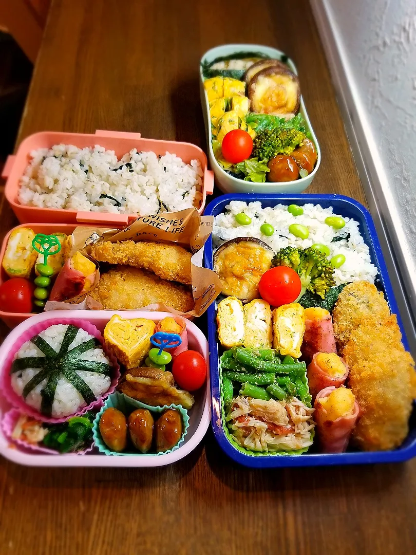 四人弁当。|ゆきこさん