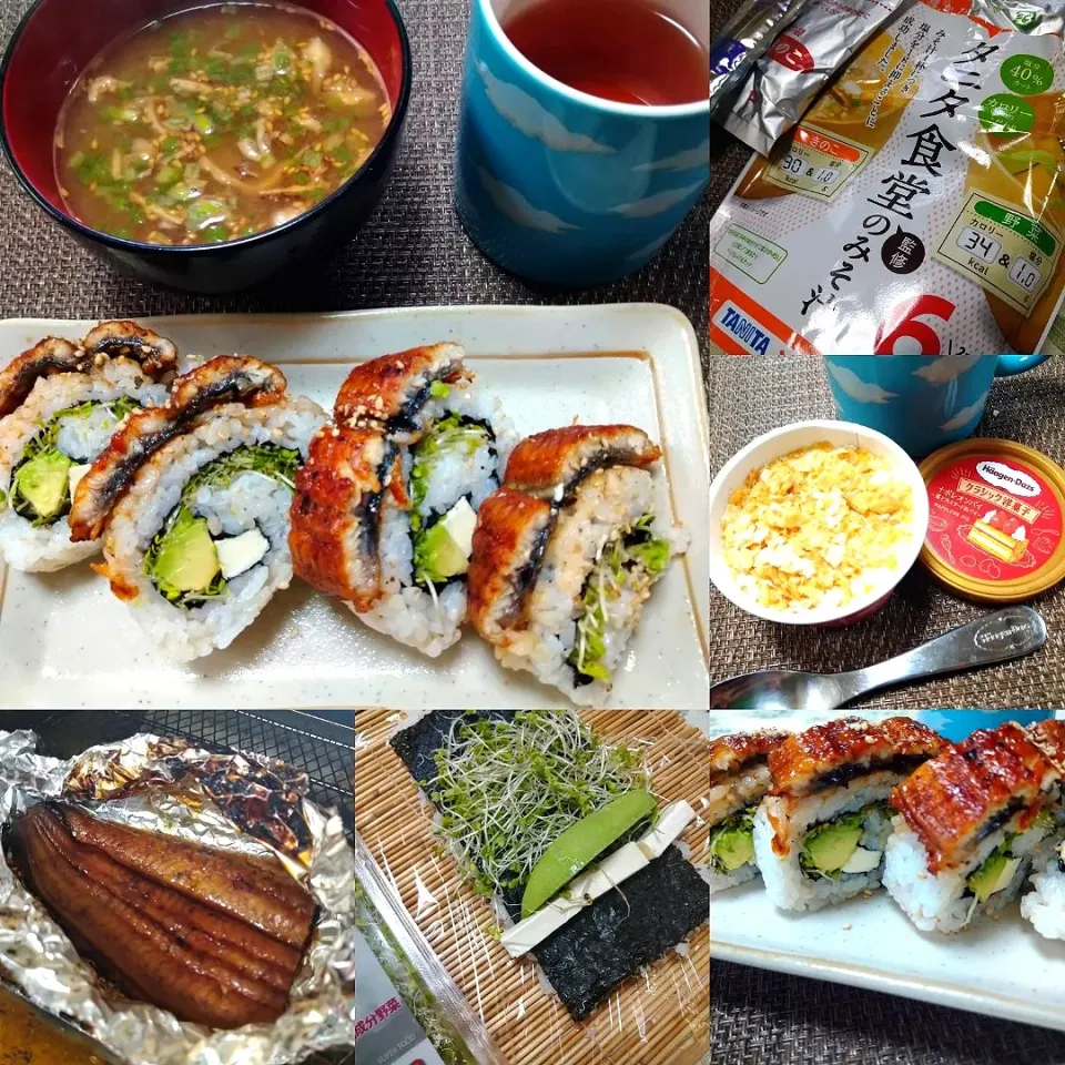 Snapdishの料理写真:うなぎアボカドクリームチーズロール|うたかた。さん