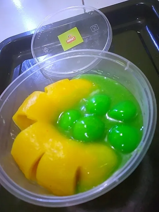 Snapdishの料理写真:Bubur Sumsum Pisang kuning Candil pandan|Novitarina Azzahraさん