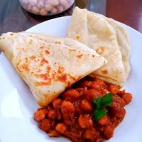 chapatti with chana masala|Anna Ganigaさん