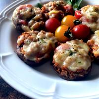 大豆のお肉でイタリアン椎茸