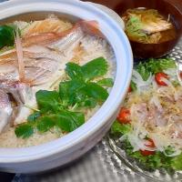 鯛めし🐟
鯛カルパッチョ
鯛あら汁