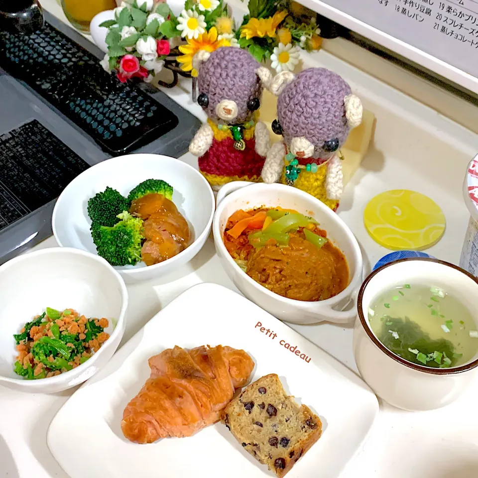 Snapdishの料理写真:お昼ごぱん(°▽°)|chagashiさん