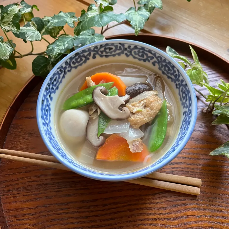 🇯🇵昨日、なごり雪❄️が降って食べたくなった けんちん汁🥢|Hollyさん