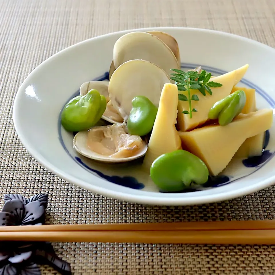 筍と蛤の含め煮|かおるさん