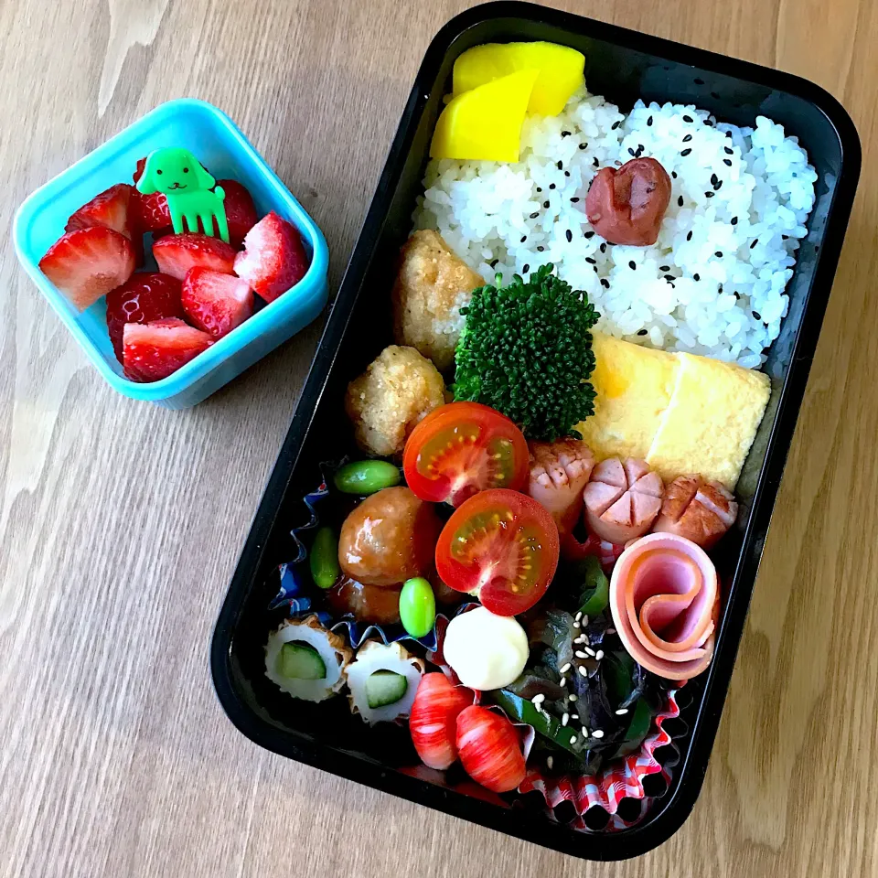 小1男子の学童弁当🍙|ちぃさん