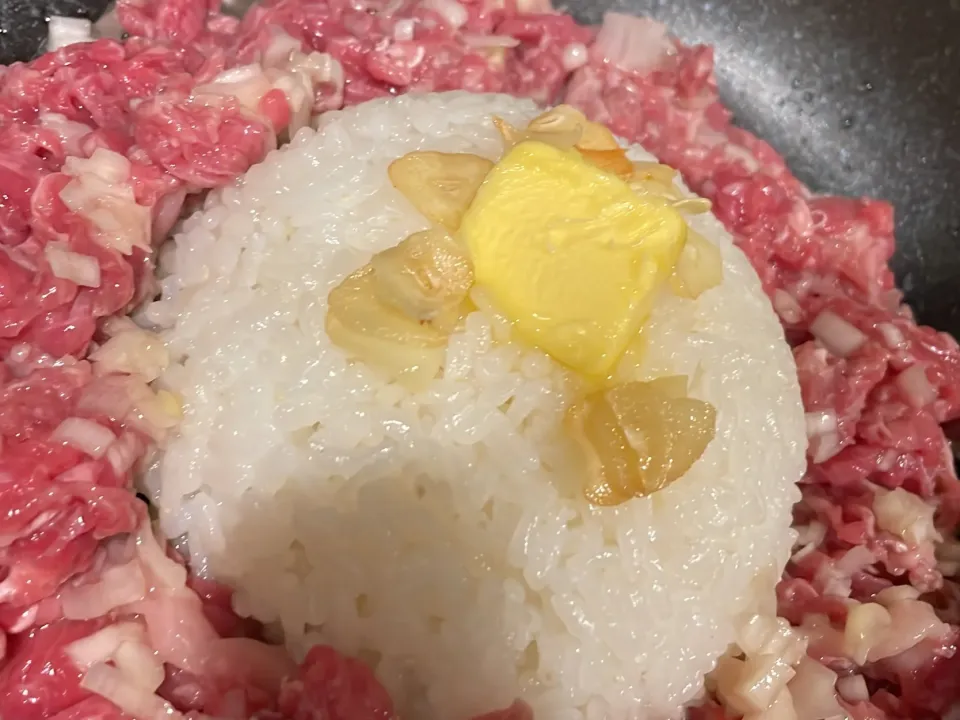 Snapdishの料理写真:ペッパーランチ風ご飯|minariさん