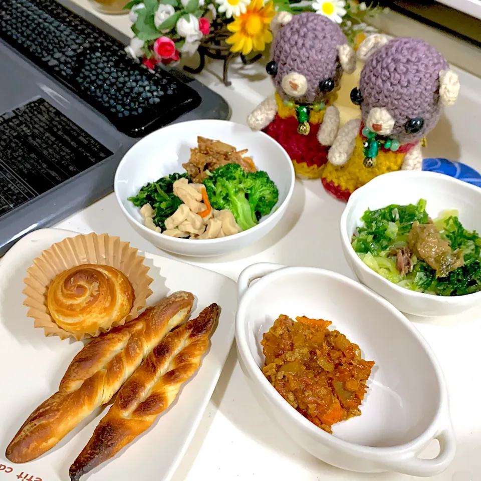 Snapdishの料理写真:晩ごぱん（╹◡╹）|chagashiさん