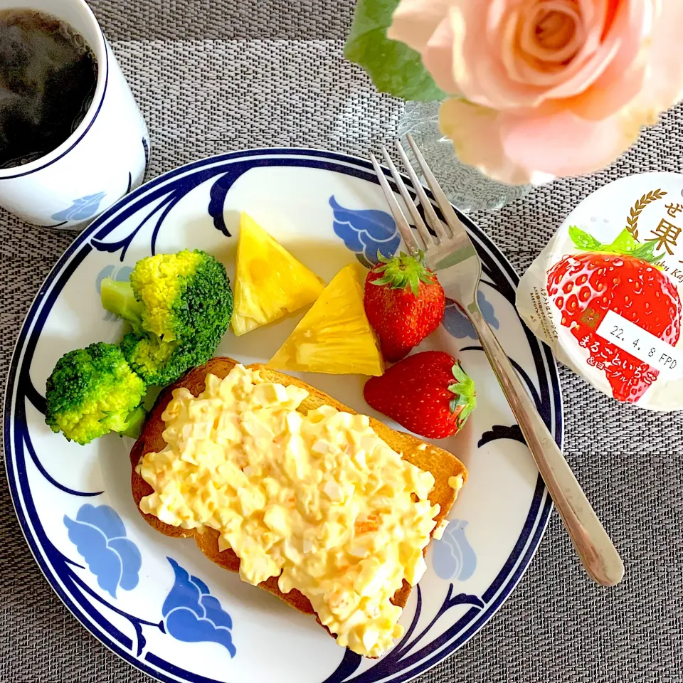 🌸🌸花とモーニングプレート🌸🌸|あっちゃんさん