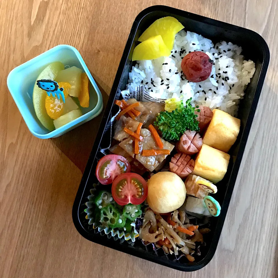 小1男子の学童弁当🍙|ちぃさん