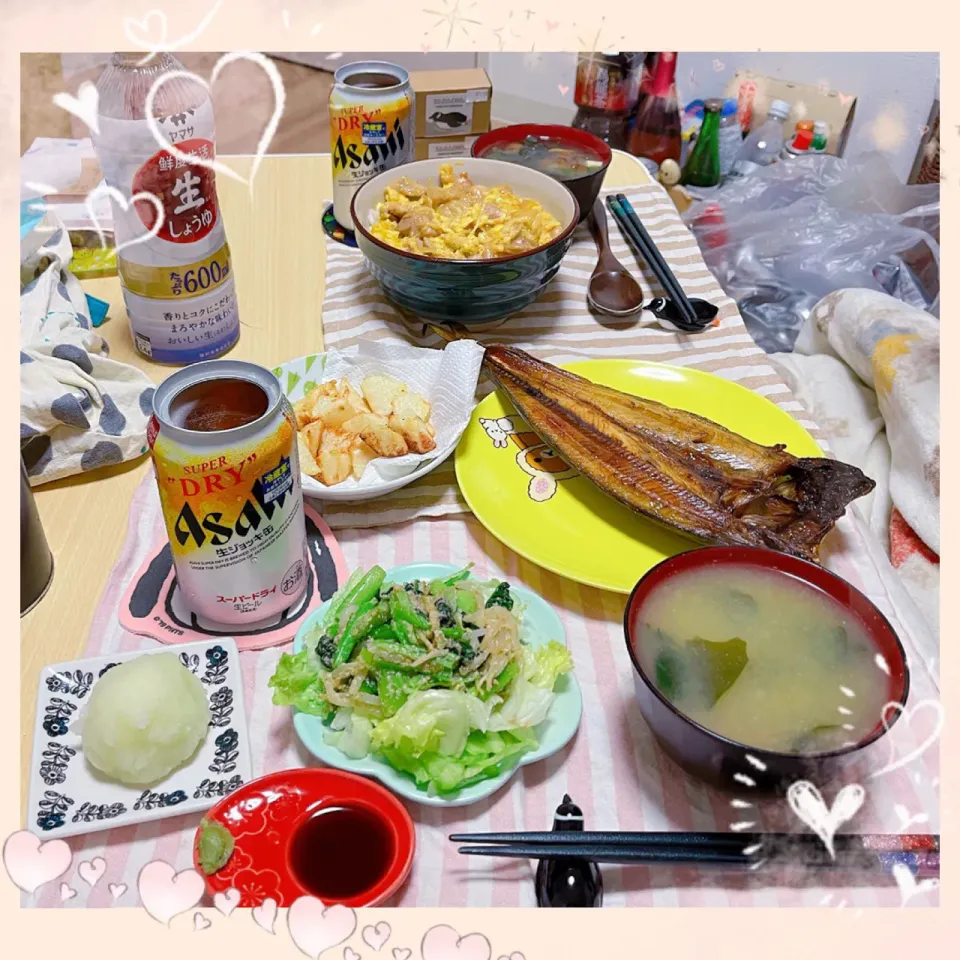 Snapdishの料理写真:４／４ ｍｏｎ 晩ごはん🍴＊○°|rinaronarさん