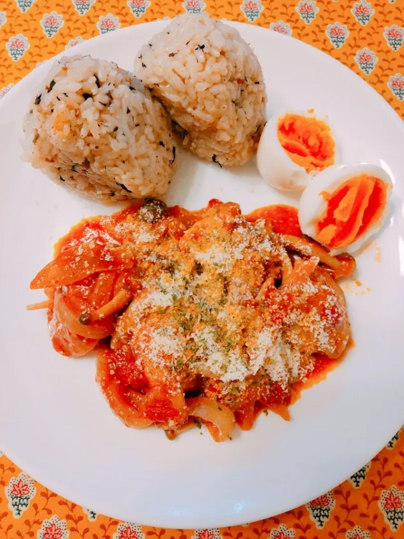 ひじきご飯とチキンソテー🏵️|梨々香さん