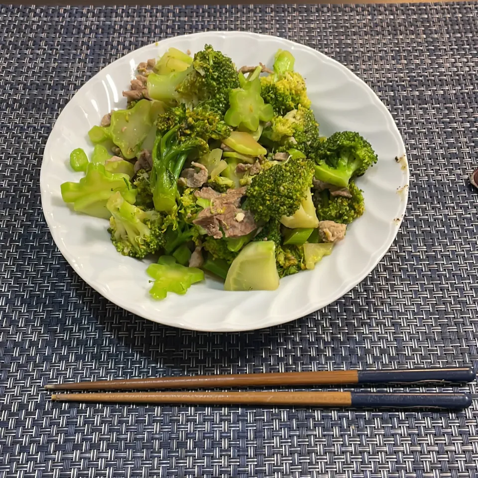 Snapdishの料理写真:ブロッコリーのにんにく醤油炒め|a-parkさん