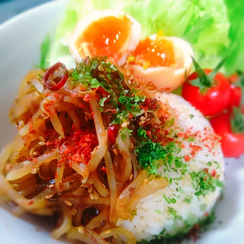 やみつきモヤシ丼～♪♪|砂糖味屋キッチンさん