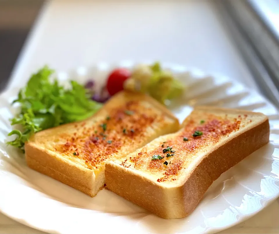 明太バター風味トースト|かっちゃん杉さん