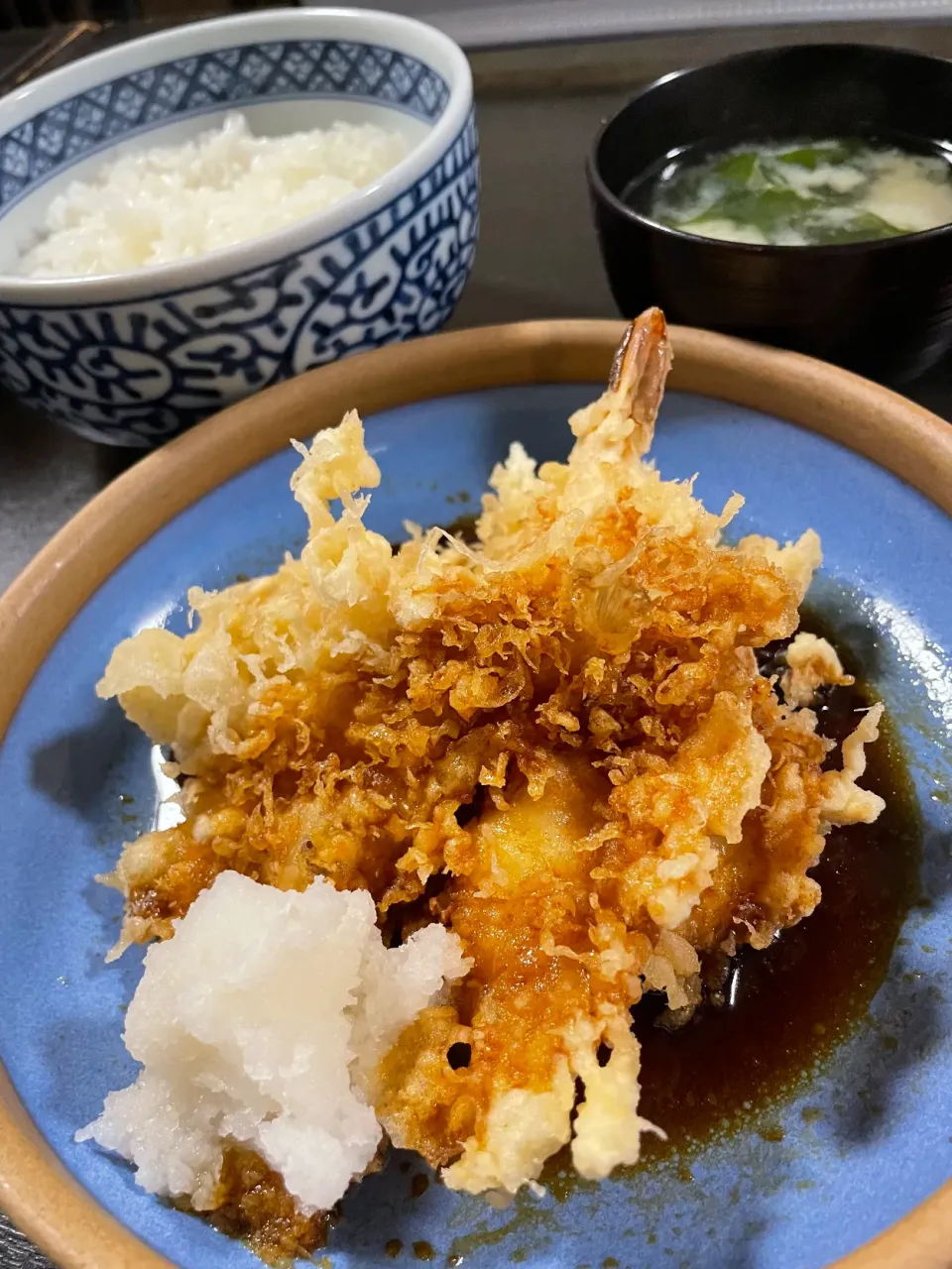 あたま定食！海老、烏賊、鱚、薩摩芋。|Tomyさん