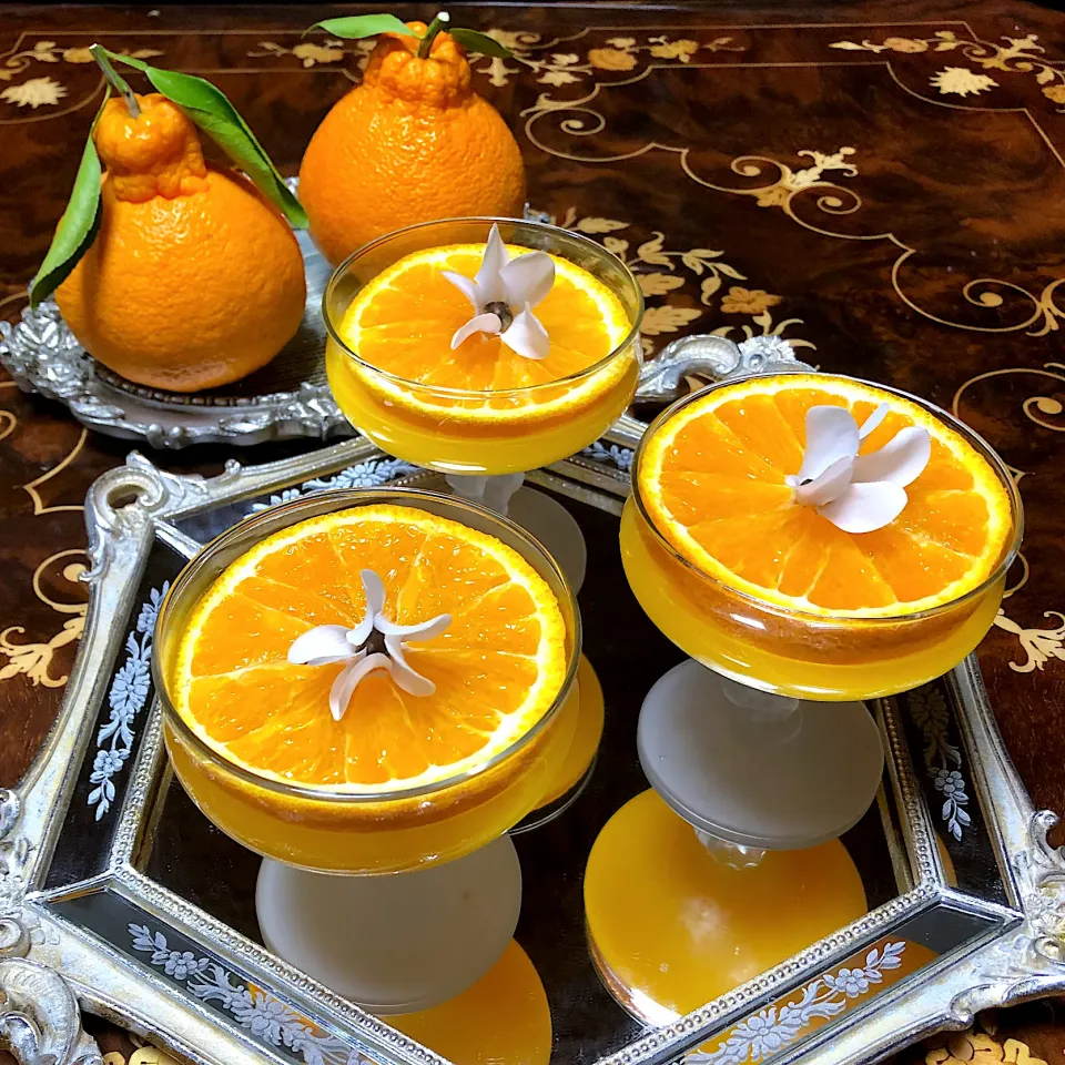 henryさんの料理 蒲郡温室樹熟デコポンパフェ🍊|henryさん