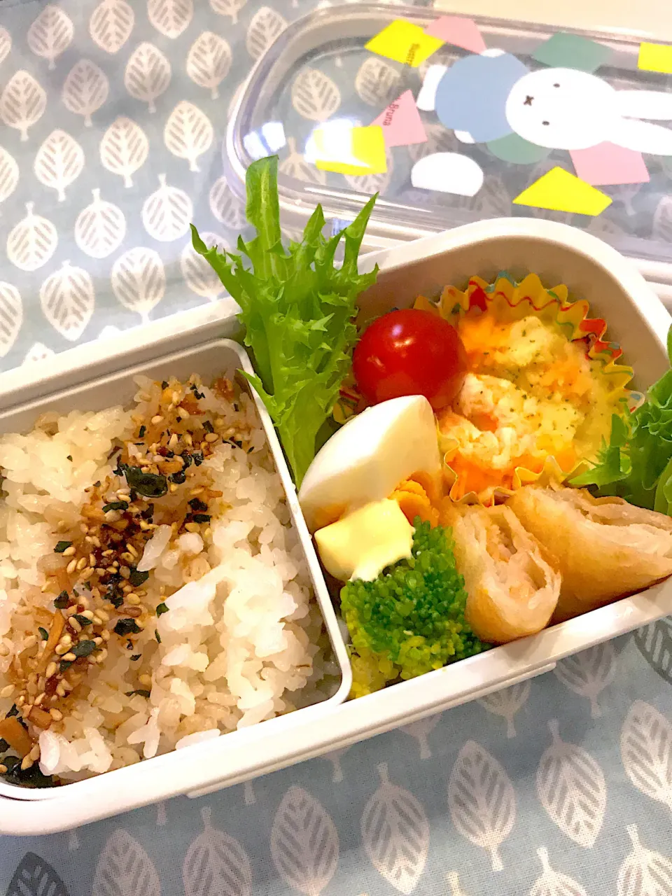 2022.4.8  ＊今日のお弁当＊冷凍エビグラタン＊|rinrin*mama*さん