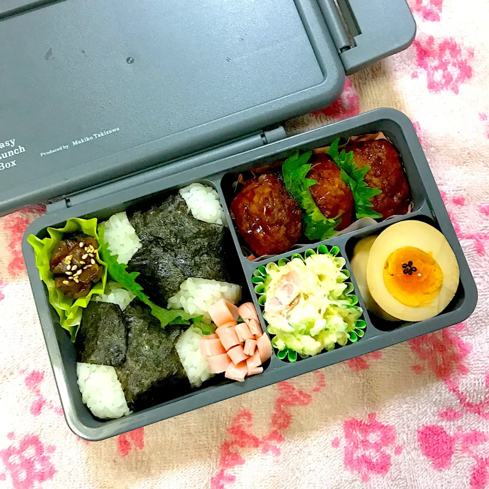 JK2弁当🍱〜肉団子甘酢・煮玉子・ポテトサラダ・花ハム・Qちゃん|華恋さん