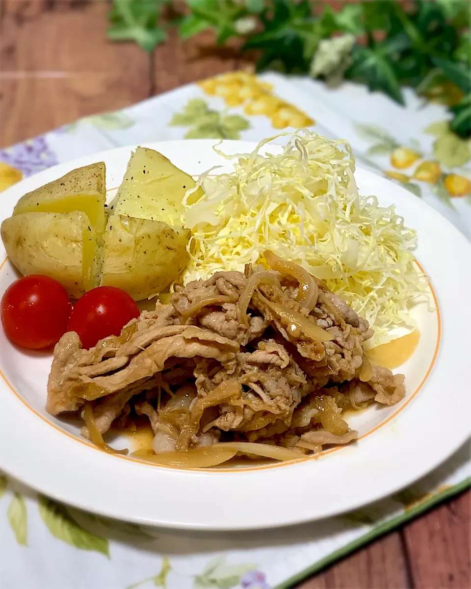 豚小間肉で生姜焼き|あゆさん