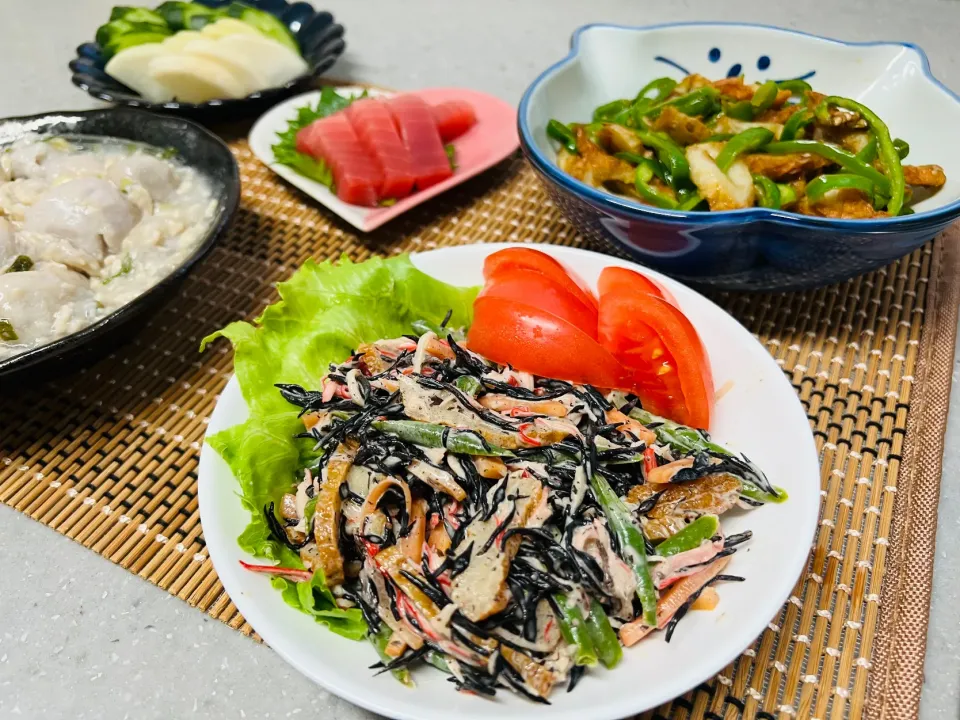 レオンさんの料理 ひじきサラダ🥗|バシュランさん