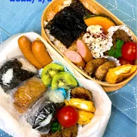 Snapdishの料理写真:今日からお弁当生活が始まるぞー。|mibentoさん