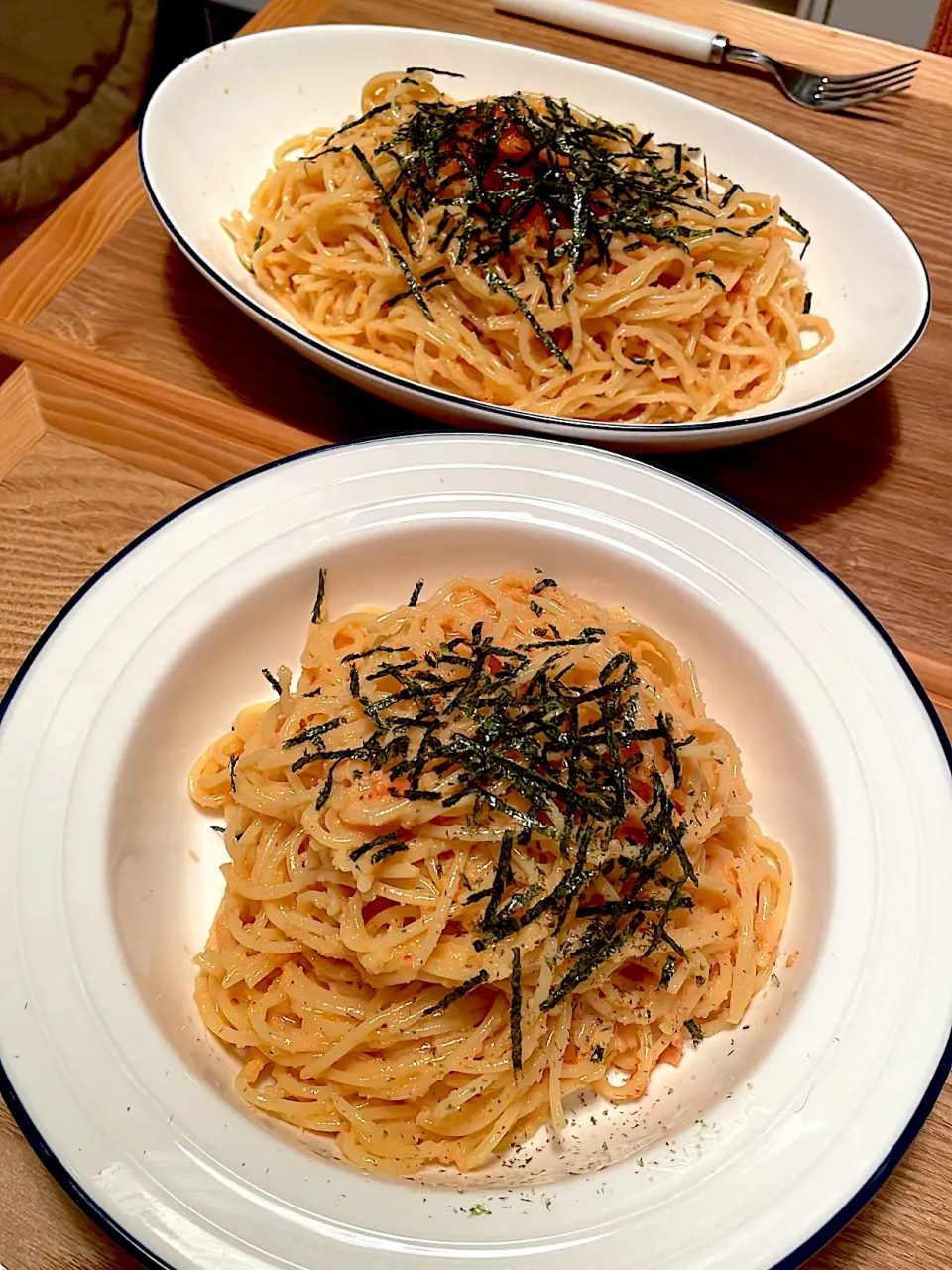 Snapdishの料理写真:明太パスタ|ばーばちゃんさん