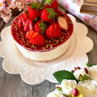 ピスタチオレアチーズケーキ🌸