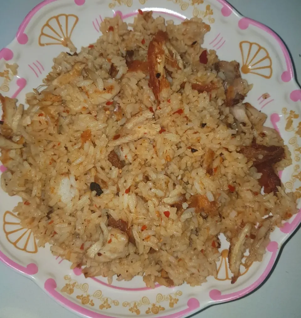 chili paste fried rice with chicken|patcookingfeverパットさん