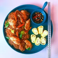 Fried Vermicelli With Egg Roll|Datin NR.さん