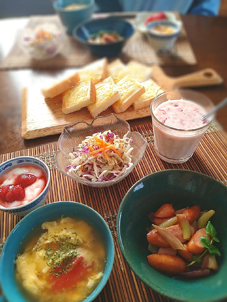 Snapdishの料理写真:朝ごはん⛅！|まめころさん