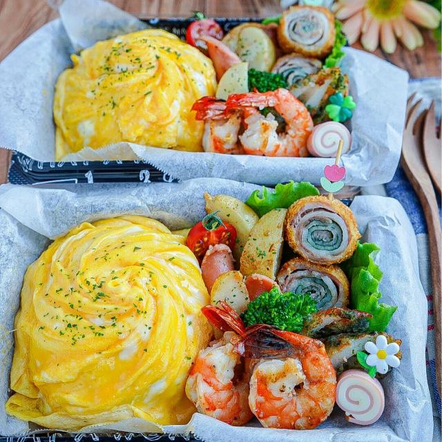 ドレスドオムライス弁当/kiwa | Snapdish[スナップディッシュ] (ID:r8Pbia)