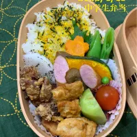 今日から授業始まる中学生男子弁当|mibentoさん