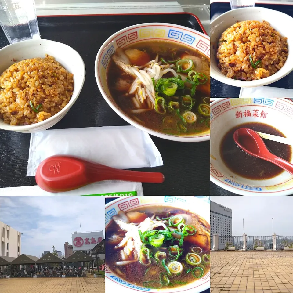 新福菜館のミニミニセット🍜ラーメンと焼き飯|うたかた。さん