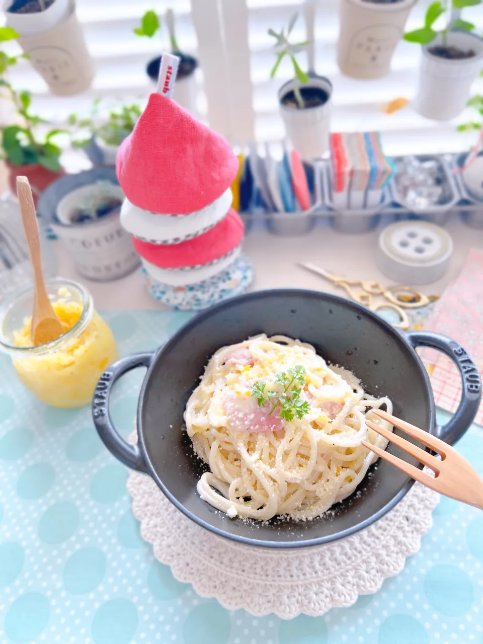 生ハムと塩レモンのクリームパスタ|＊Aloha＊さん