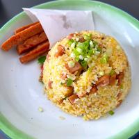 Luncheon meat fried rice 