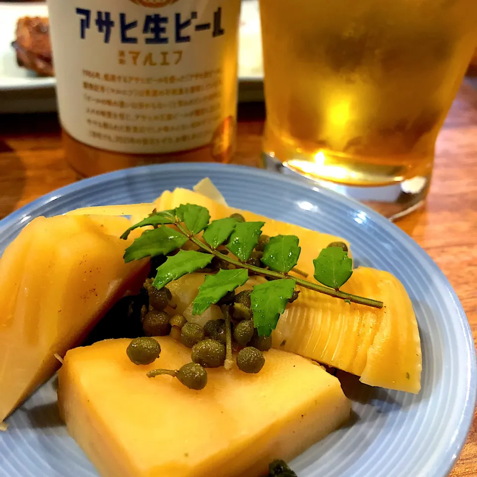 タケノコに山椒、ビール🍺|Hiro Yanさん