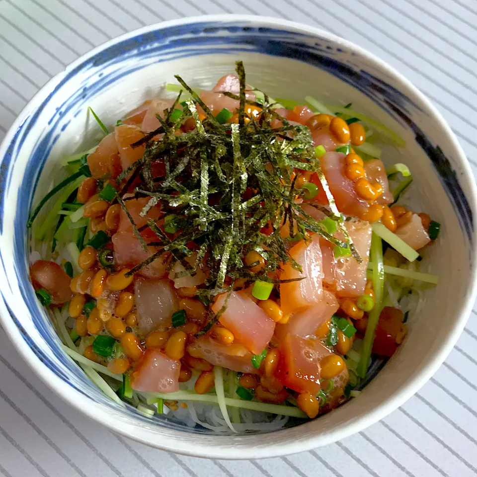 マグロ納豆丼|まさとさん