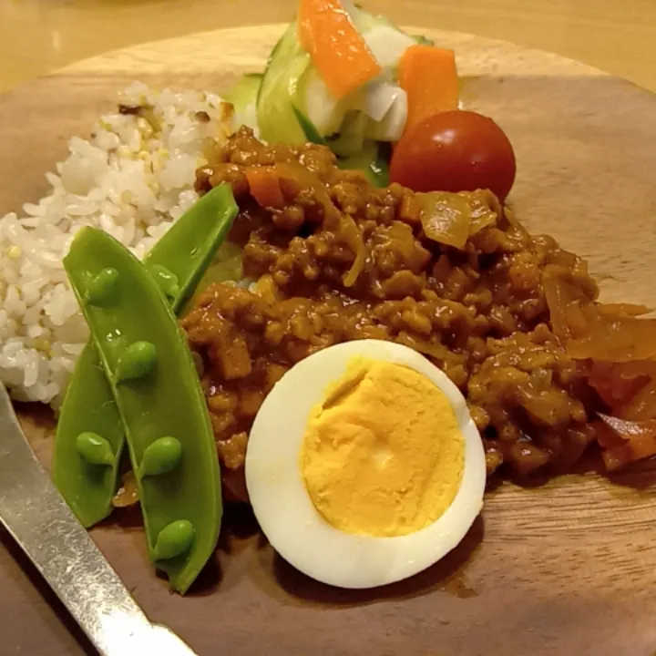 大豆ミートでキーマカレーカレー🍛|Conyさん