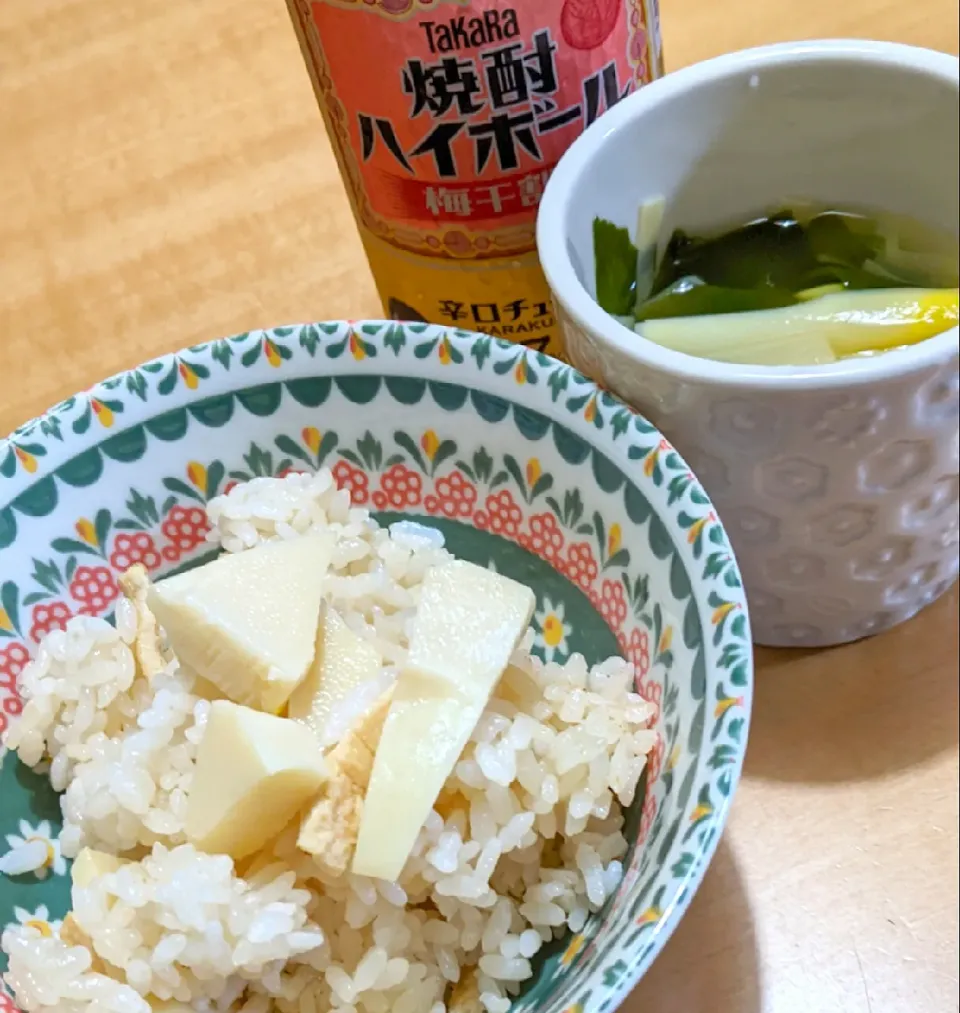 たけのこご飯とすまし汁|つほママさん