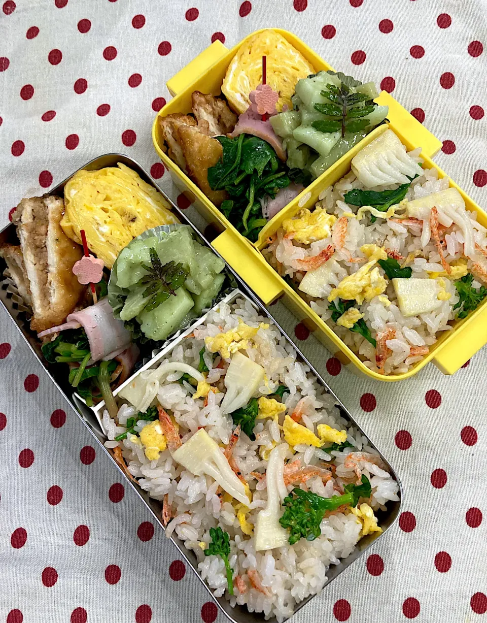 4月13日　春のお弁当🍱🌸|sakuramochiさん